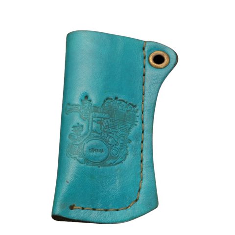 Bao da bật lửa màu xanh dương