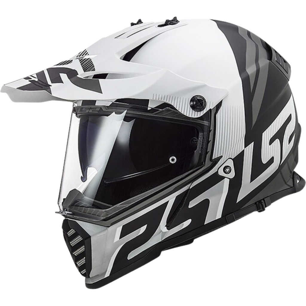 LS2 MX436 EVO Evolve White Gloss Black