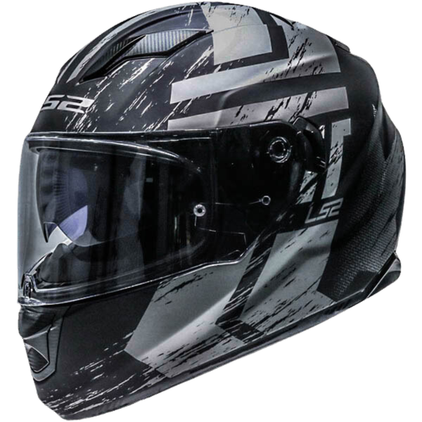 LS2 FF320 Hype Hunter Matt Black Titanium