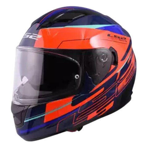 LS2 FF320 Hype Ixel Blue Neon Orange