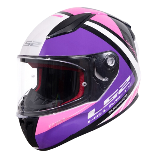 LS2 FF353 Rapid Blink White Fuchsia