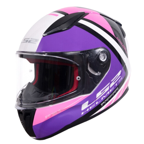 LS2 FF353 Rapid Blink White Fuchsia