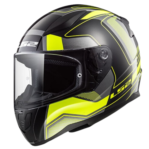 LS2 FF353 Rapid Carrera Matt Black H-V Yellow
