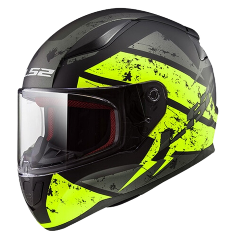 LS2 FF353 Rapid Deadbolt Matt Black Yellow