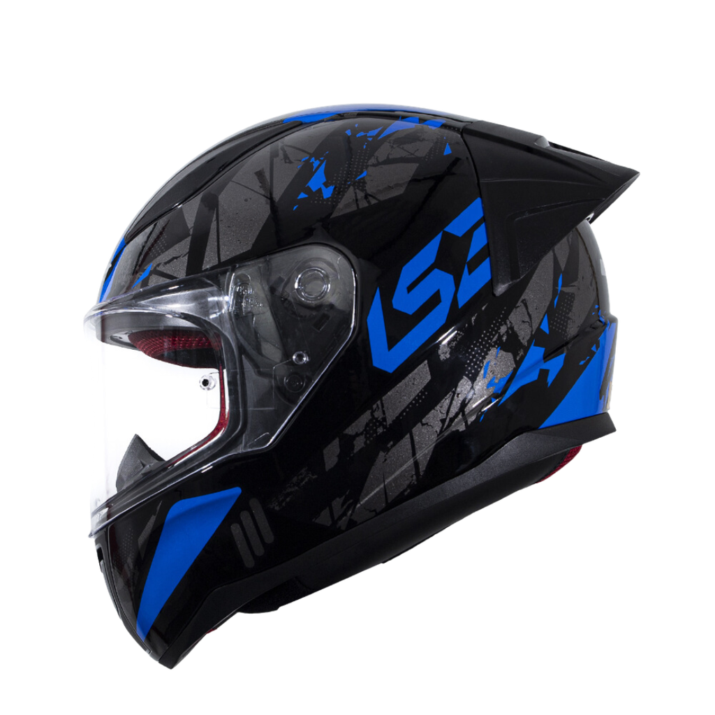 LS2 FF353 Rapid EVO Palimnesis Gloss Black Blue