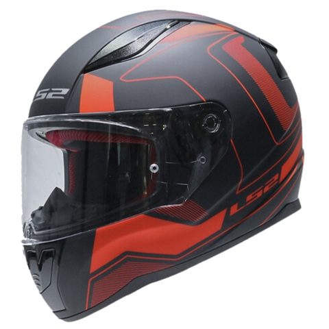 LS2 FF353 Rapid Carrera Matt Black Red