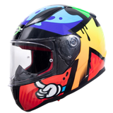 LS2 FF353 Rapid Masterpiece Black H-V Yellow