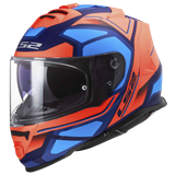 LS2 FF800 Storm I Faster Matt Fluo Orange Blue