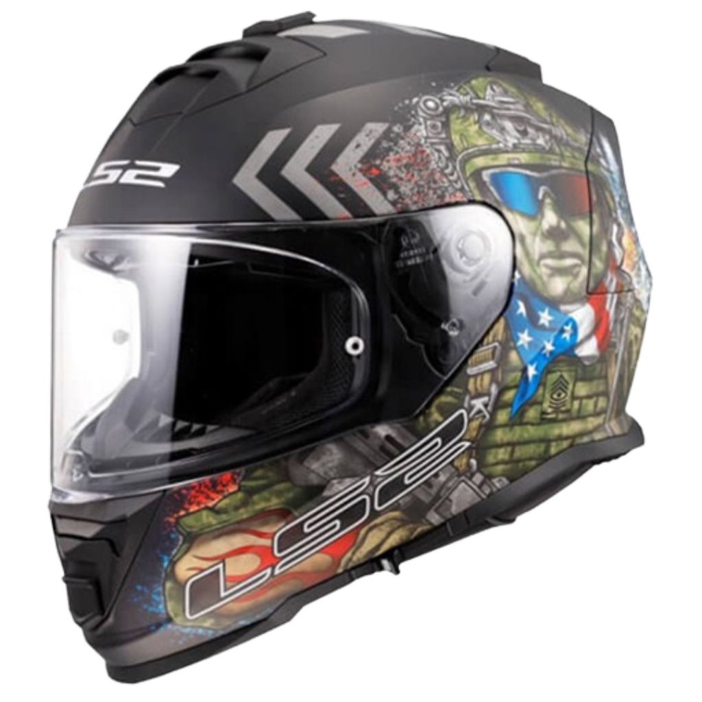LS2 FF800 Gloss Commando