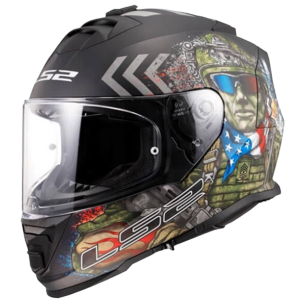 LS2 FF800 Gloss Commando