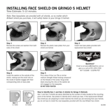 Kính biltwell gringos gen 2 (ECE 22.05) flat shield trong
