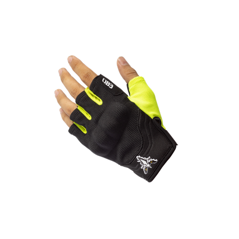 Găng tay ego cụt đen vàng