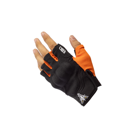 Găng tay ego cụt đen cam