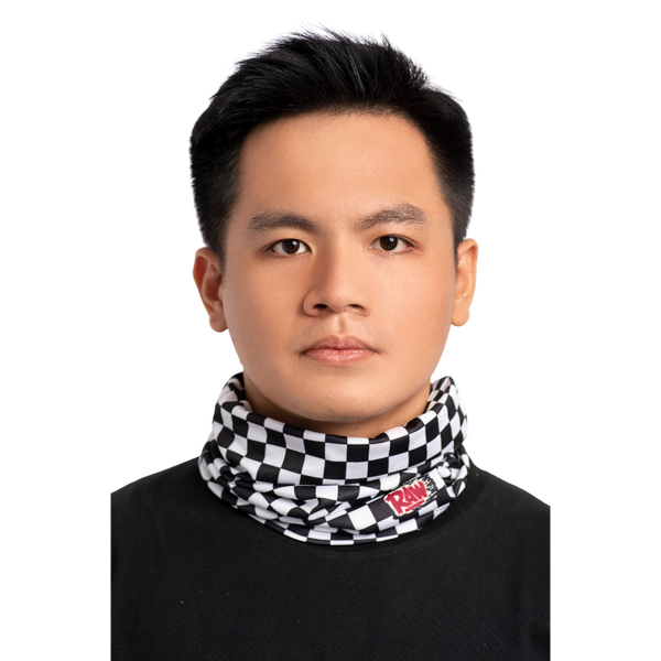 Khăn đa năng raw checker trắng