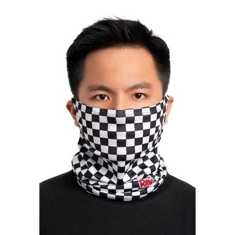 Khăn đa năng raw checker trắng