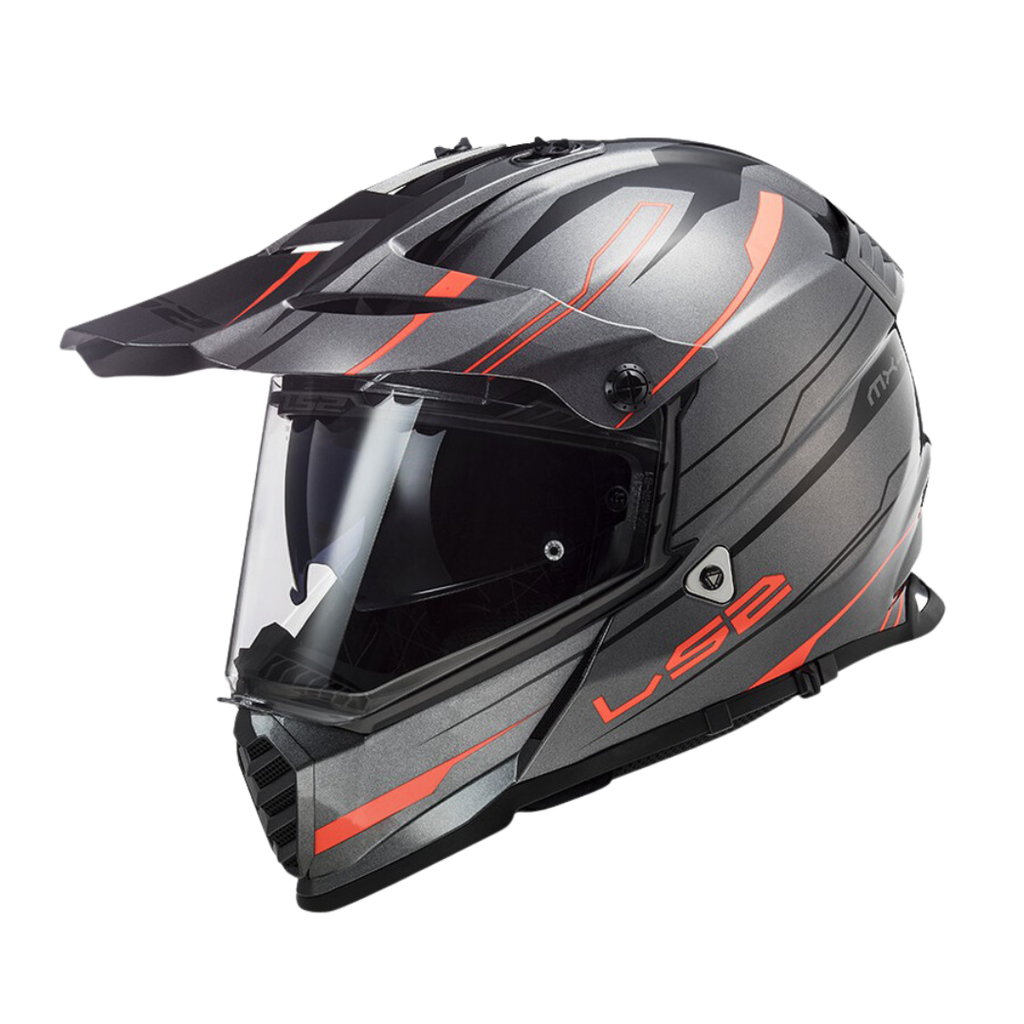 LS2 MX436 EVO KNIGHT MATT TITANIUM ORANGE