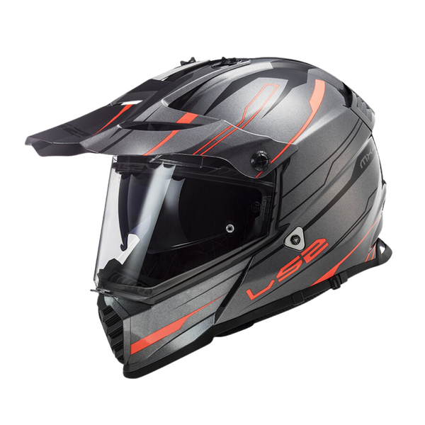 LS2 MX436 EVO KNIGHT MATT TITANIUM ORANGE