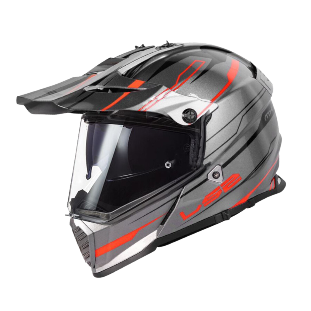 LS2 MX436 EVO KNIGHT TITANIUM ORANGE