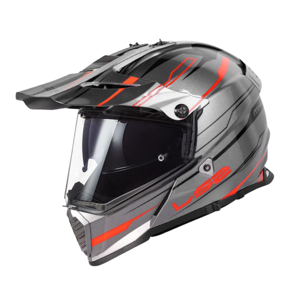 LS2 MX436 EVO KNIGHT TITANIUM ORANGE