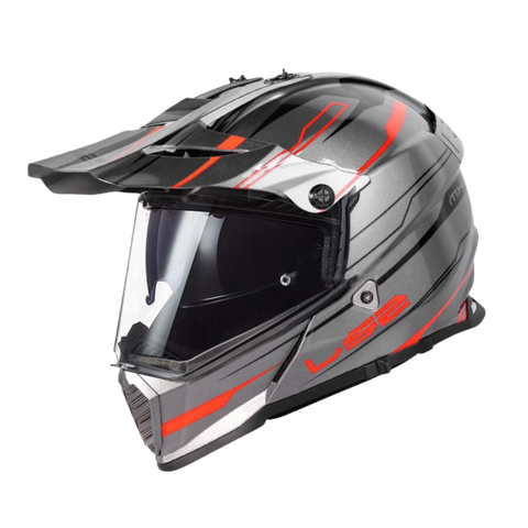 LS2 MX436 EVO KNIGHT TITANIUM ORANGE