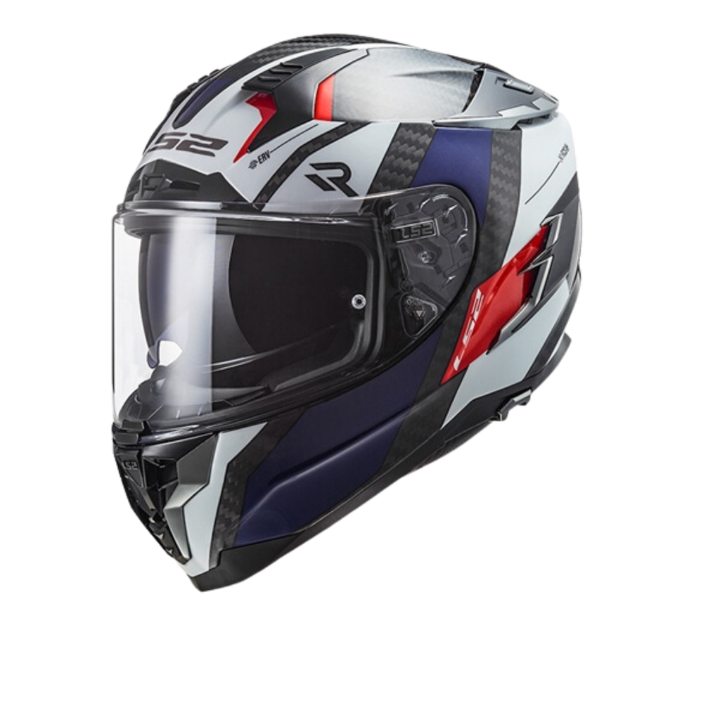 LS2 FF327 Challenger Carbon Alloy White Blue Red