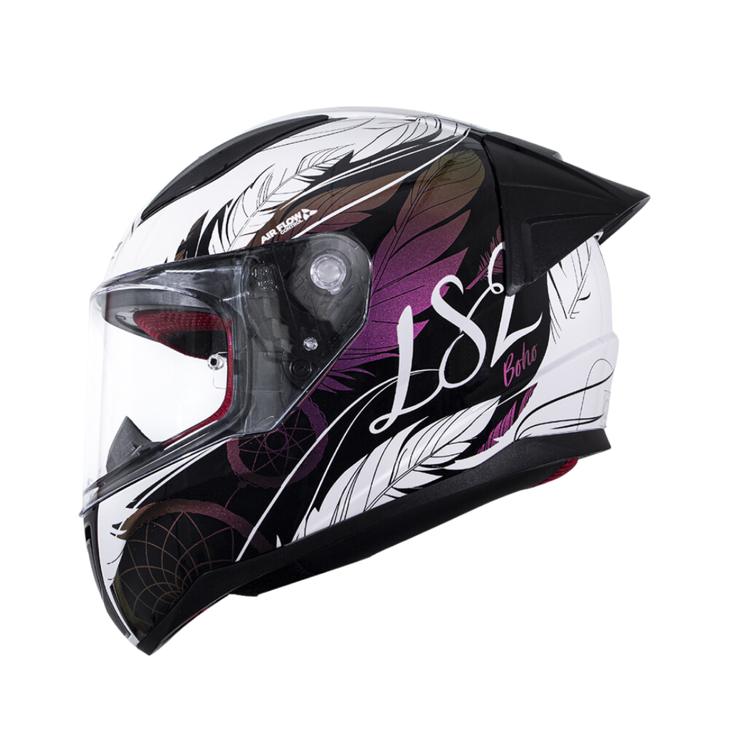 LS2 FF353 Rapid EVO Boho White Black Pink