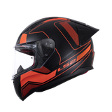 LS2 FF353 Rapid EVO Carrera Matt Black Red