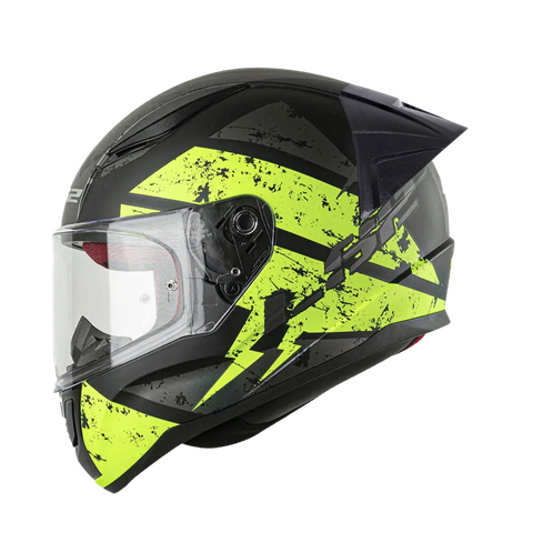 LS2 FF353 Rapid EVO Deadbolt Matt Black Yellow