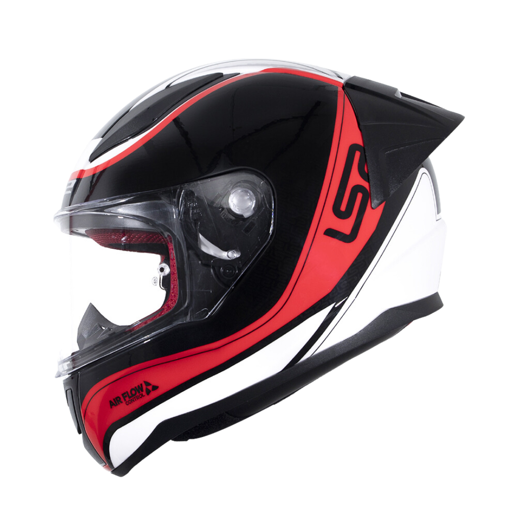 LS2 FF353 Rapid EVO Deeper Gloss Black Red