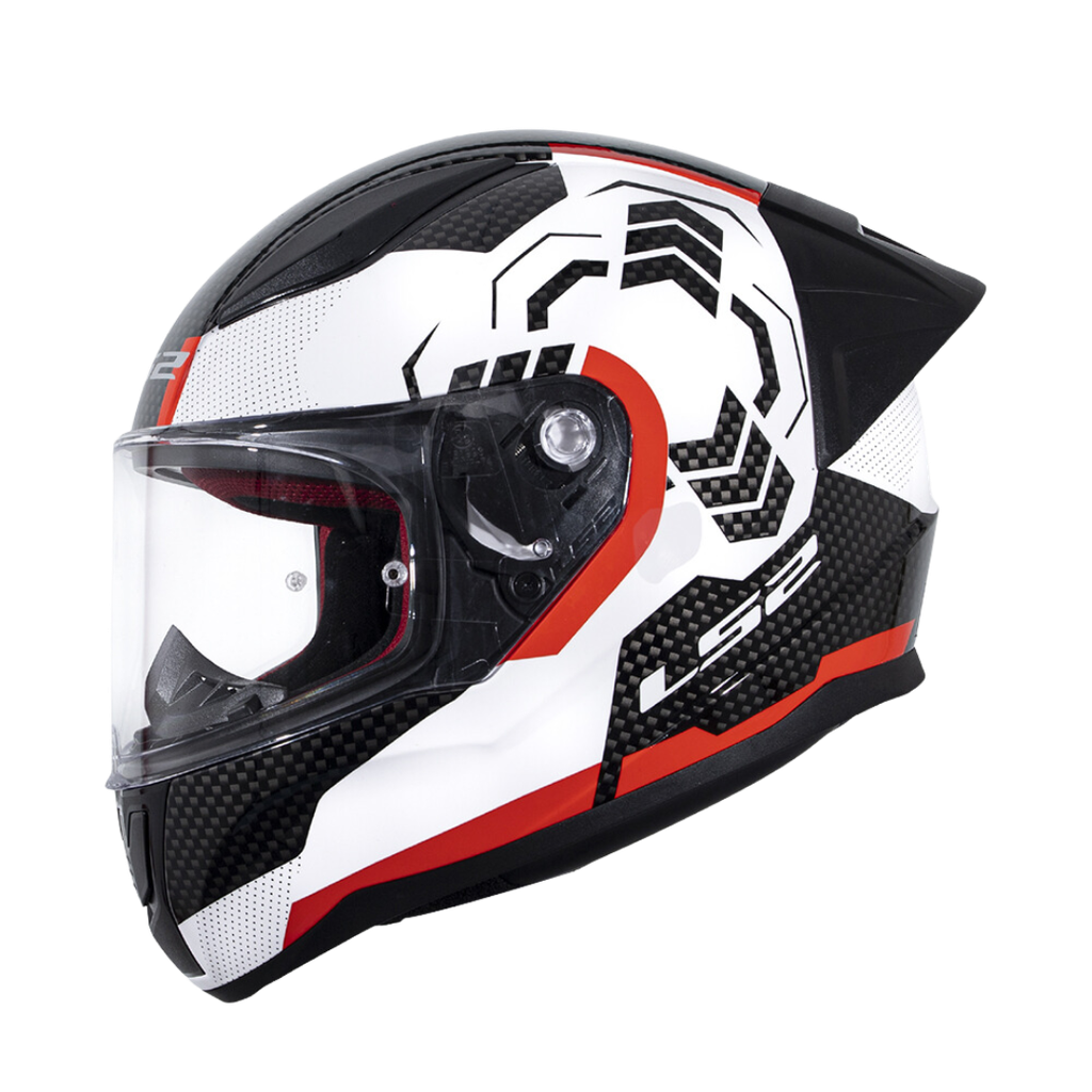 LS2 FF353 Rapid EVO Ghost White Black Red