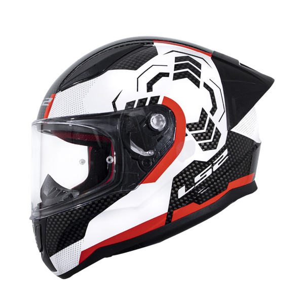LS2 FF353 Rapid EVO Ghost White Black Red