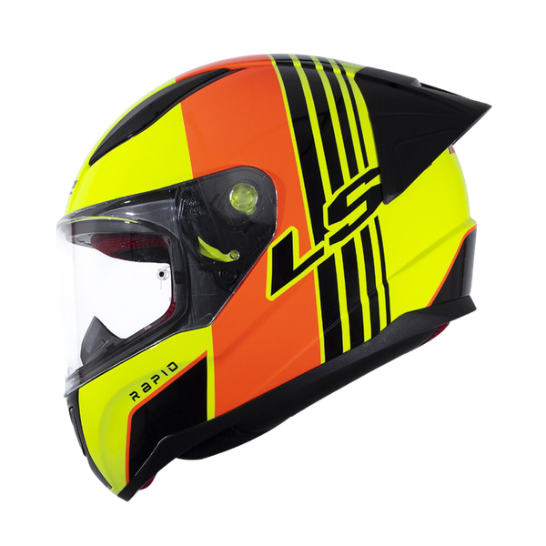 LS2 FF353 Rapid EVO Multiply Orange Yellow