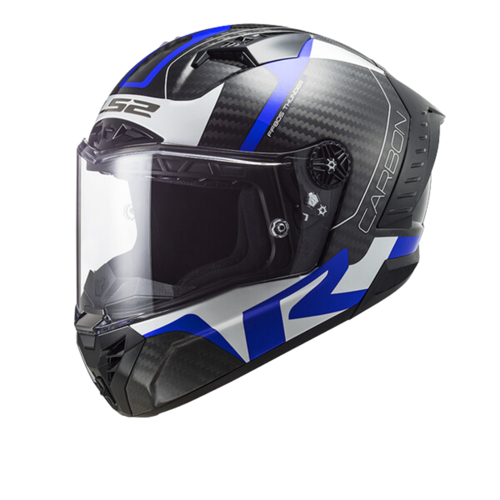 LS2 FF805 Thunder Carbon Racing1 Blue White