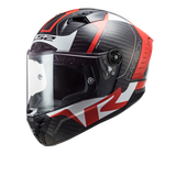LS2 FF805 Thunder Carbon Racing1 Gl.red White