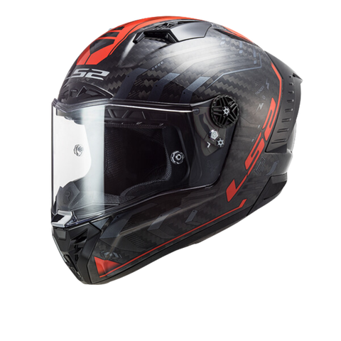 LS2 FF805 Thunder Carbon Sputnik Gloss Metal Red