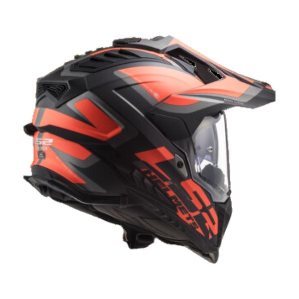 LS2 MX701 Explorer HPFC ECE22.05 Alter Black Fluo Orange