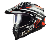 LS2 MX701 Explorer Carbon - Edge Fluo Orange