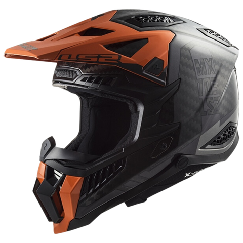 LS2 MX703 X-Force Carbon Victory Titanium Orange