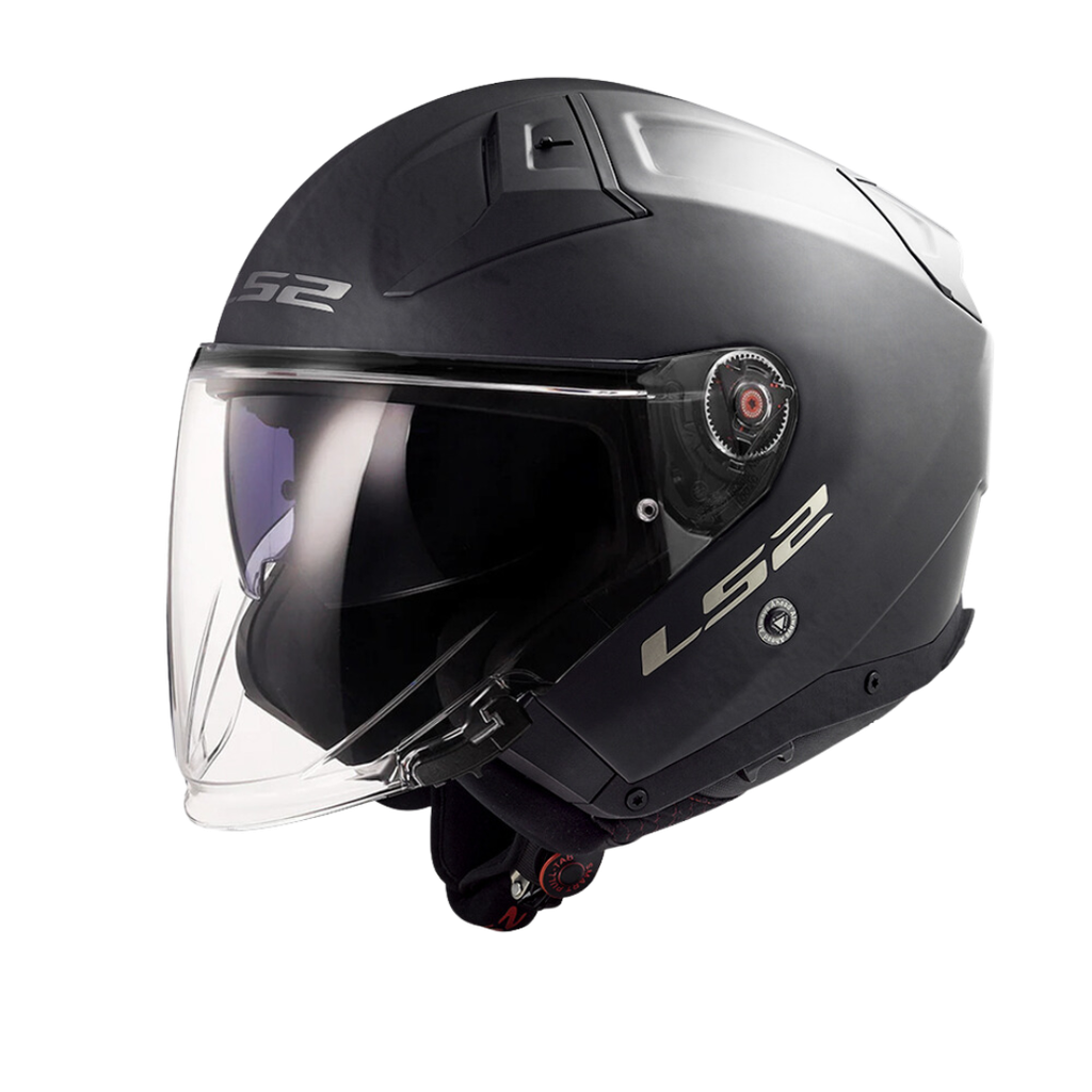 LS2 OF603 Infinity II Solid Gloss Black