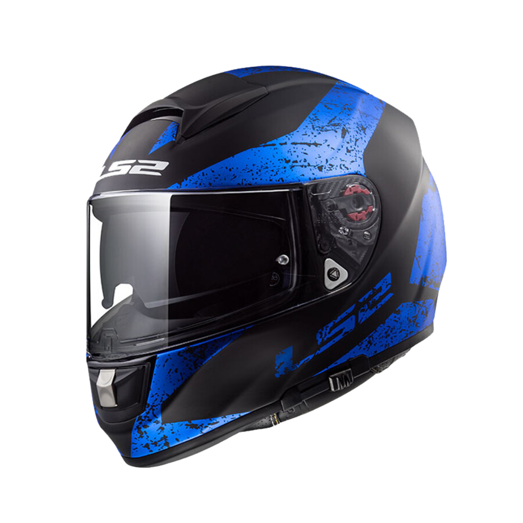 LS2 VECTOR FF397 FT2 SIGN MATT BLACK BLUE