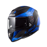 LS2 VECTOR FF397 FT2 SIGN MATT BLACK BLUE