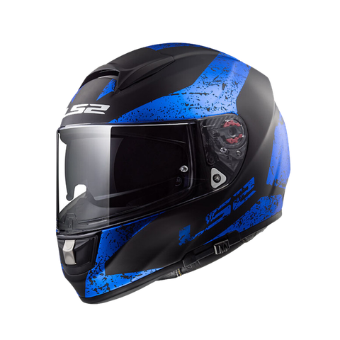 LS2 VECTOR FF397 FT2 SIGN MATT BLACK BLUE