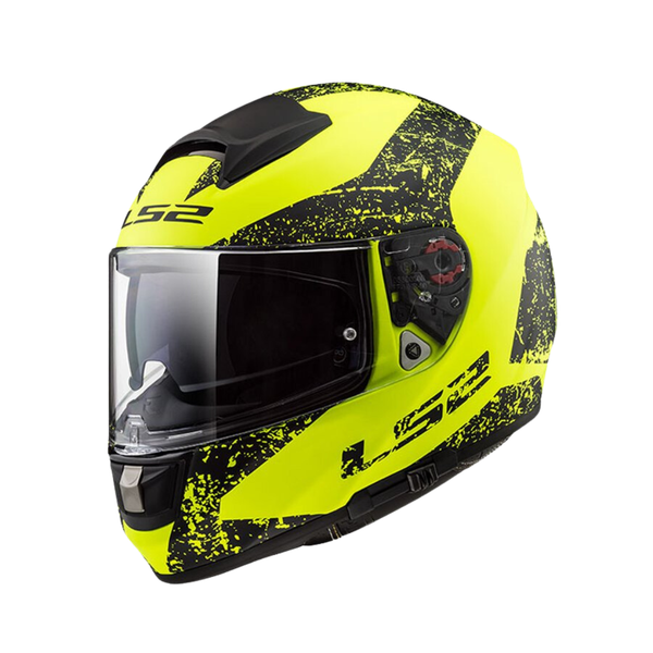 LS2 VECTOR FF397 FT2 SIGN MATT YELLOW BLACK