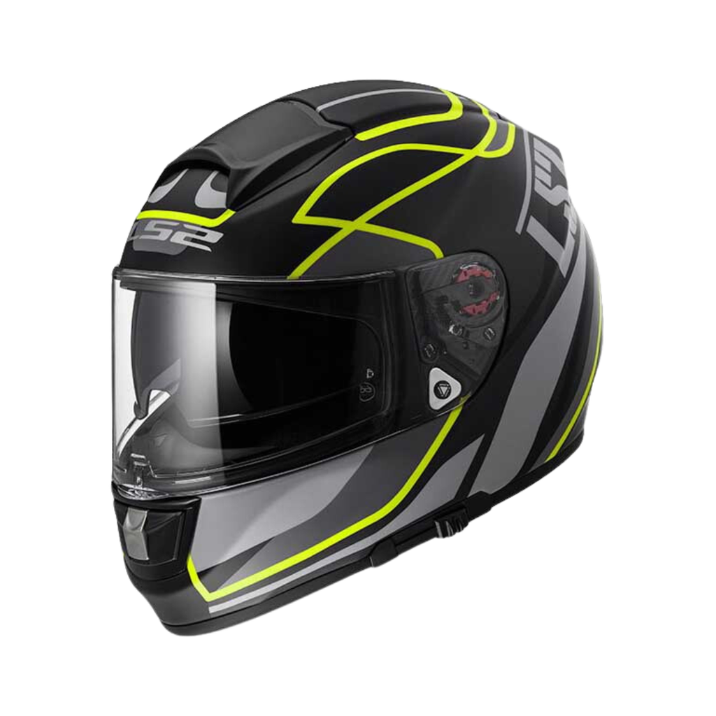 LS2 VECTOR FF397 FT2 Vantage Matt Black Yellow