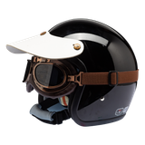 Kính goggles phi công cao cấp nâu khói