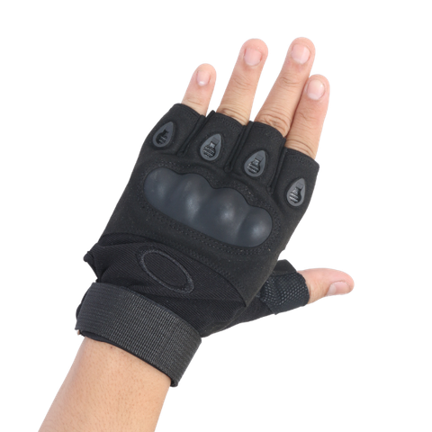 Găng tay oakley cụt đen