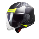 LS2 OF600 Copter Urbane Gloss Black H-V Yellow