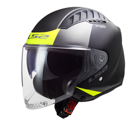 LS2 OF600 Copter Urbane Gloss Black H-V Yellow