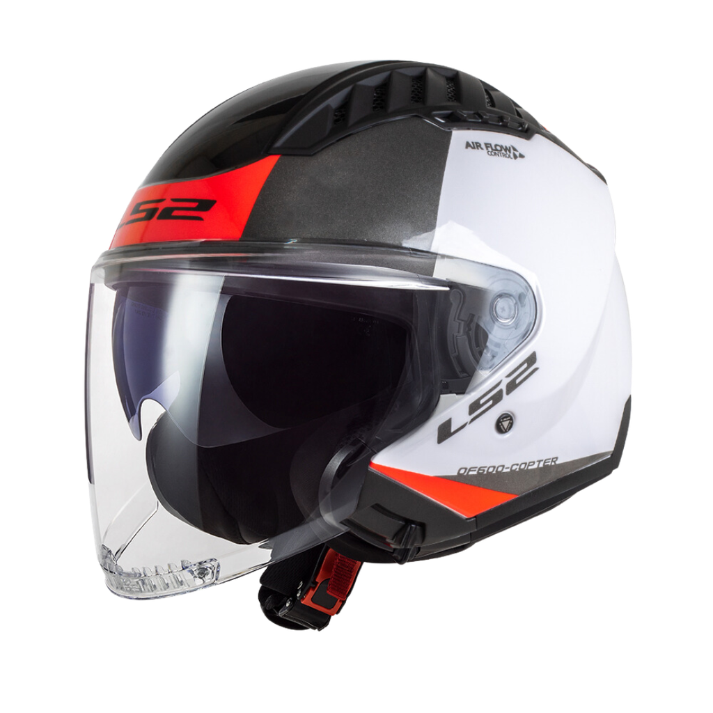 LS2 OF600 Copter Urbane Gloss White Red