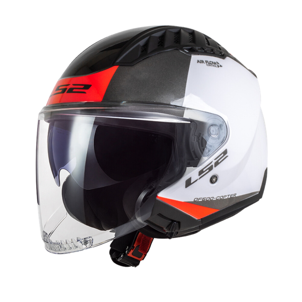 LS2 OF600 Copter II Urbane Gloss White Red